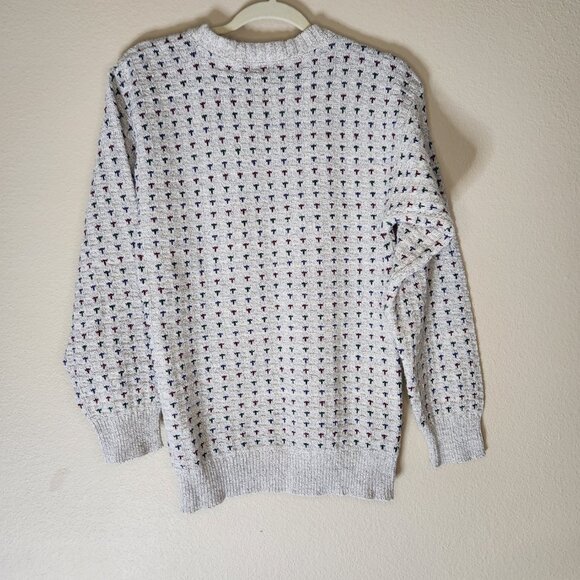 Vintage 90s Ivy Club Classics Medium Sweater Fisherman Core Grandpa Knit Sweater - Picture 2 of 6
